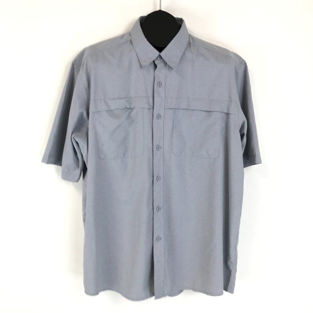 Wrangler Outdoor Shirt Men's XL Button Up Casual Polyester Blend Lightweight